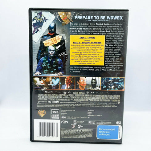 The Dark Knight DVD 2-Disc Special Edition - Batman DC Comics